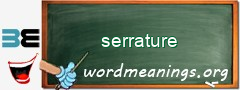 WordMeaning blackboard for serrature
